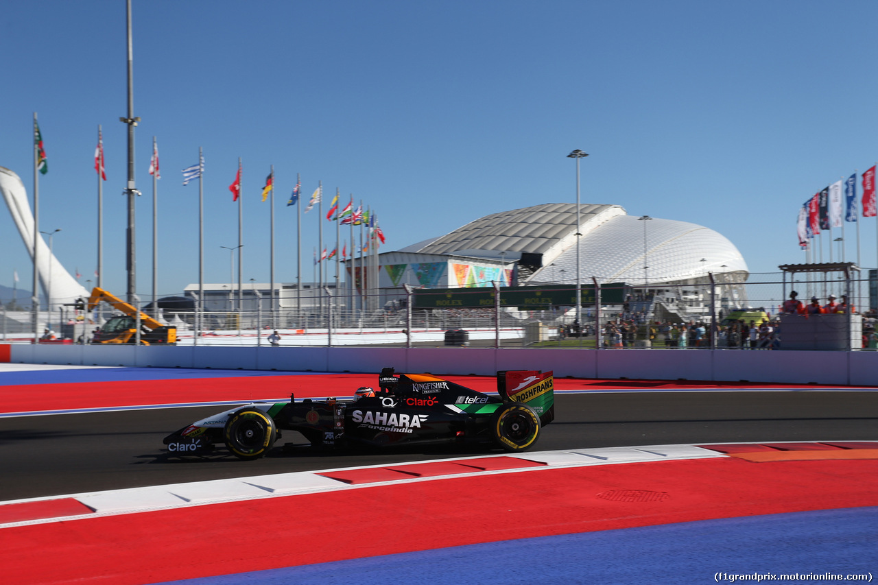 GP RUSSIA, 11.10.2014- Qualifiche, Nico Hulkenberg (GER) Sahara Force India VJM07