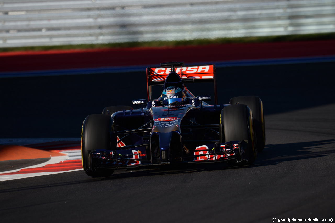 GP RUSSIA, 11.10.2014- Qualifiche, Jean-Eric Vergne (FRA) Scuderia Toro Rosso STR9