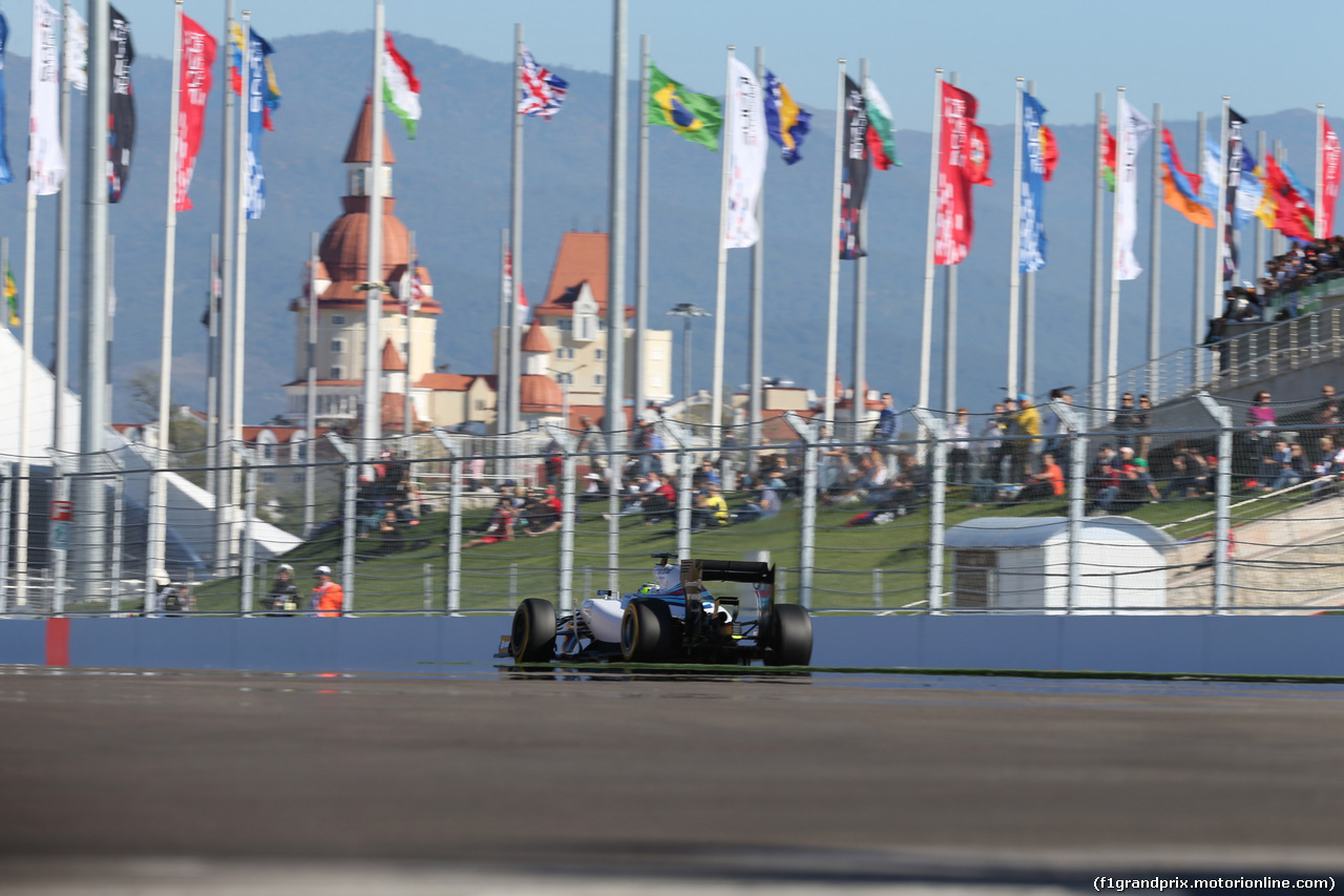 GP RUSSIA, 11.10.2014- Qualifiche, Felipe Massa (BRA) Williams F1 Team FW36