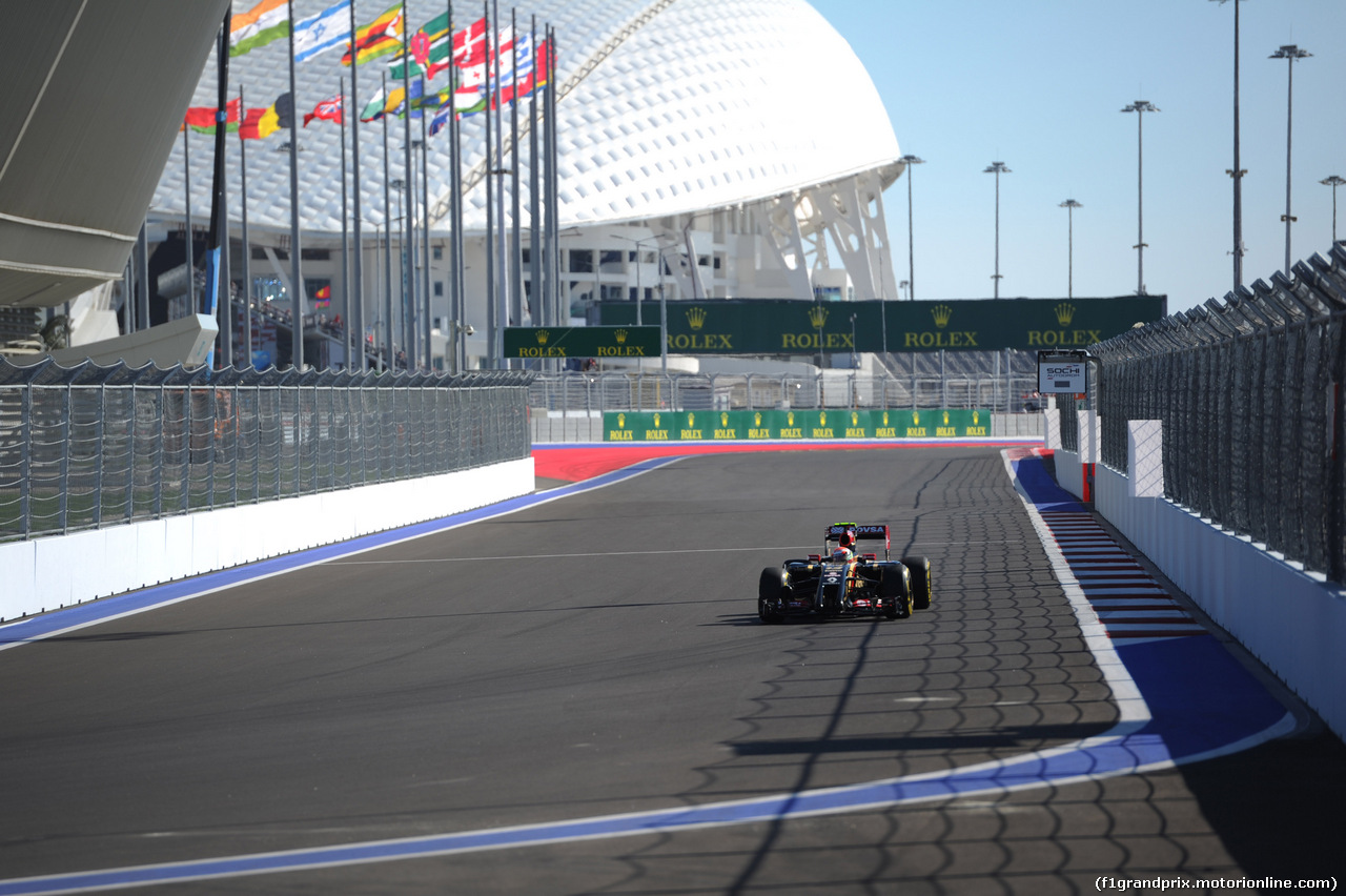GP RUSSIA, 11.10.2014- Qualifiche, Pastor Maldonado (VEN) Lotus F1 Team, E22