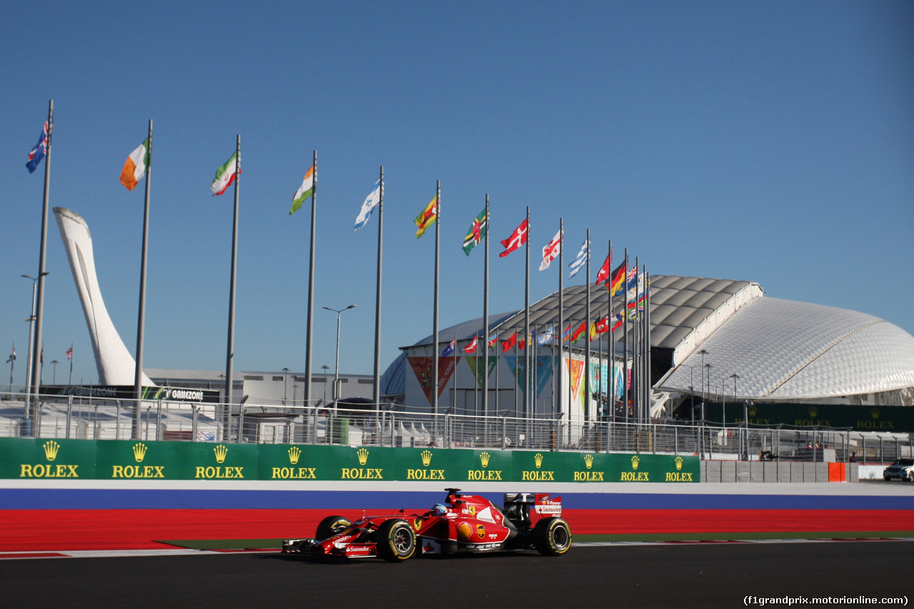 GP RUSSIA, 11.10.2014- Qualifiche, Kimi Raikkonen (FIN) Ferrari F14T