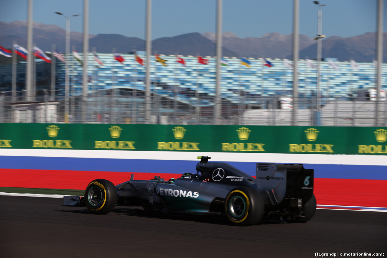 GP RUSSIA, 11.10.2014- Qualifiche, Nico Rosberg (GER) Mercedes AMG F1 W05