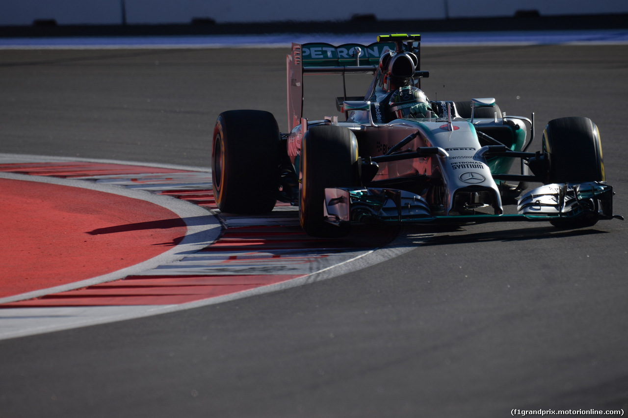 GP RUSSIA, 11.10.2014- Qualifiche, Nico Rosberg (GER) Mercedes AMG F1 W05