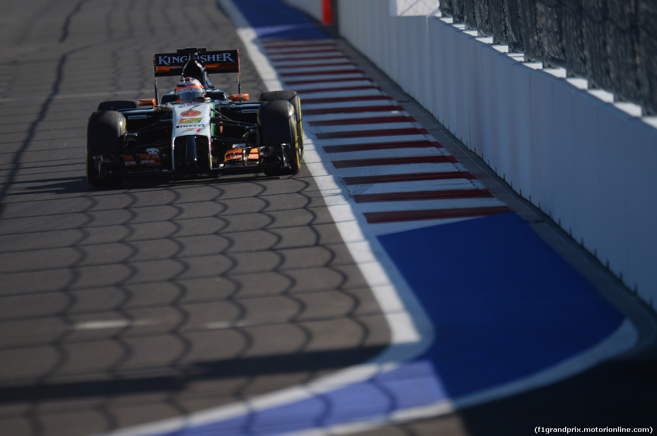 GP RUSSIA, 11.10.2014- Qualifiche, Nico Hulkenberg (GER) Sahara Force India VJM07