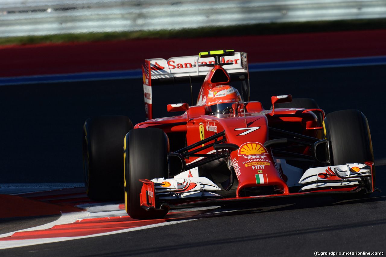 GP RUSSIA, 11.10.2014- Qualifiche, Kimi Raikkonen (FIN) Ferrari F14T