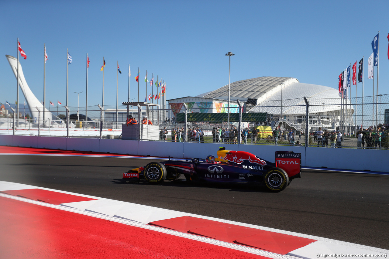 GP RUSSIA, 11.10.2014- Qualifiche, Daniel Ricciardo (AUS) Infiniti Red Bull Racing RB10