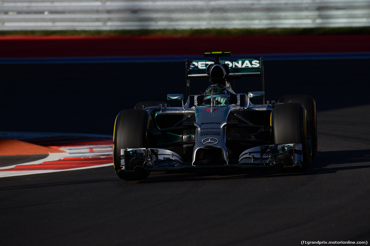 GP RUSSIA, 11.10.2014- Qualifiche, Nico Rosberg (GER) Mercedes AMG F1 W05