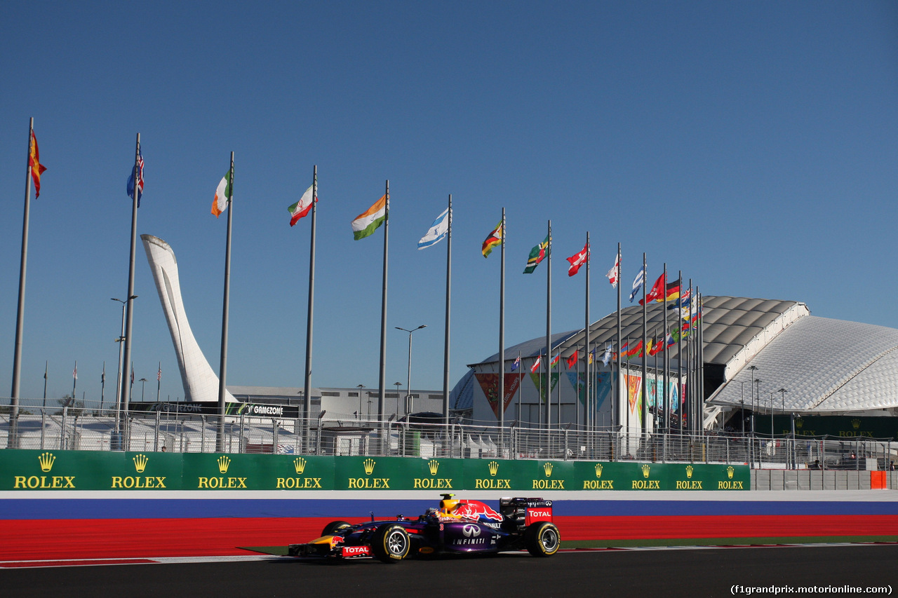 GP RUSSIA, 11.10.2014- Qualifiche, Daniel Ricciardo (AUS) Infiniti Red Bull Racing RB10