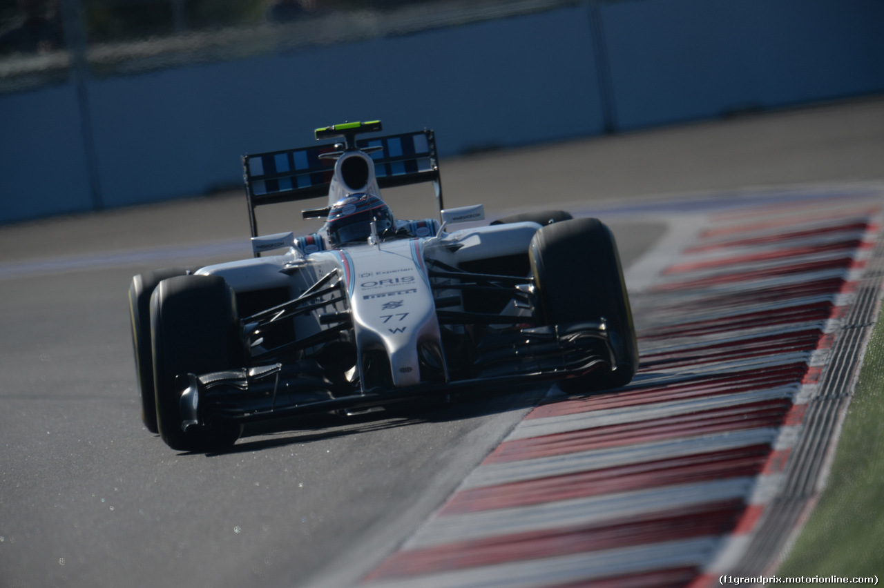 GP RUSSIA, 11.10.2014- Qualifiche, Valtteri Bottas (FIN) Williams F1 Team FW36