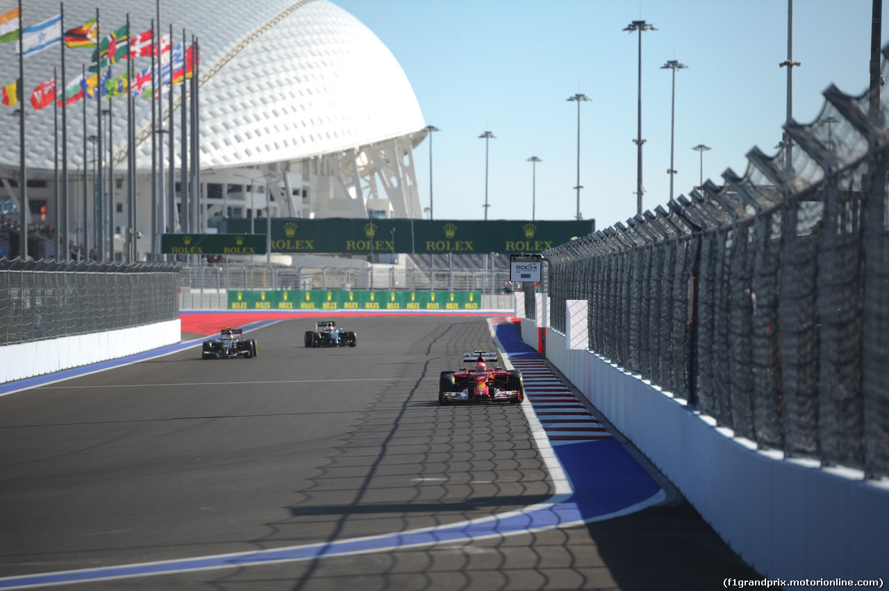 GP RUSSIA, 11.10.2014- Qualifiche, Kimi Raikkonen (FIN) Ferrari F14T