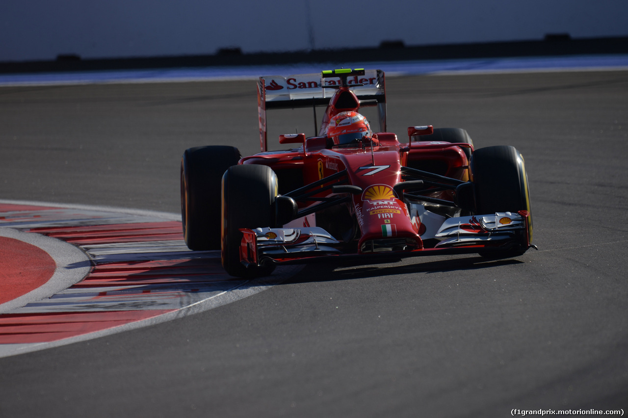 GP RUSSIA, 11.10.2014- Qualifiche, Kimi Raikkonen (FIN) Ferrari F14T