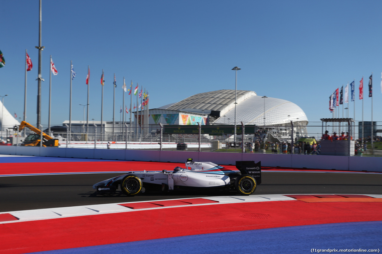GP RUSSIA, 11.10.2014- Qualifiche, Valtteri Bottas (FIN) Williams F1 Team FW36