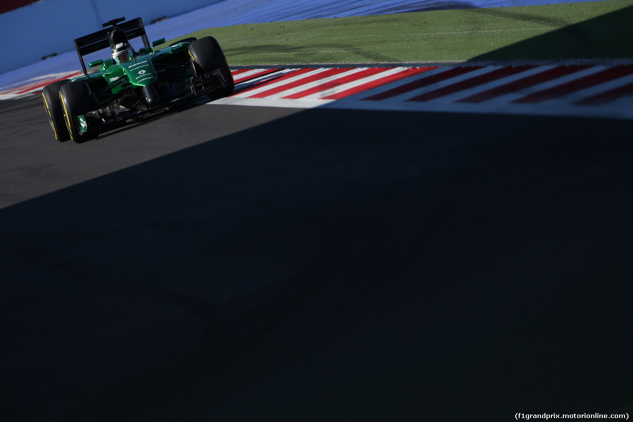 GP RUSSIA, 11.10.2014- Qualifiche, Kamui Kobayashi (JPN) Caterham F1 Team CT05