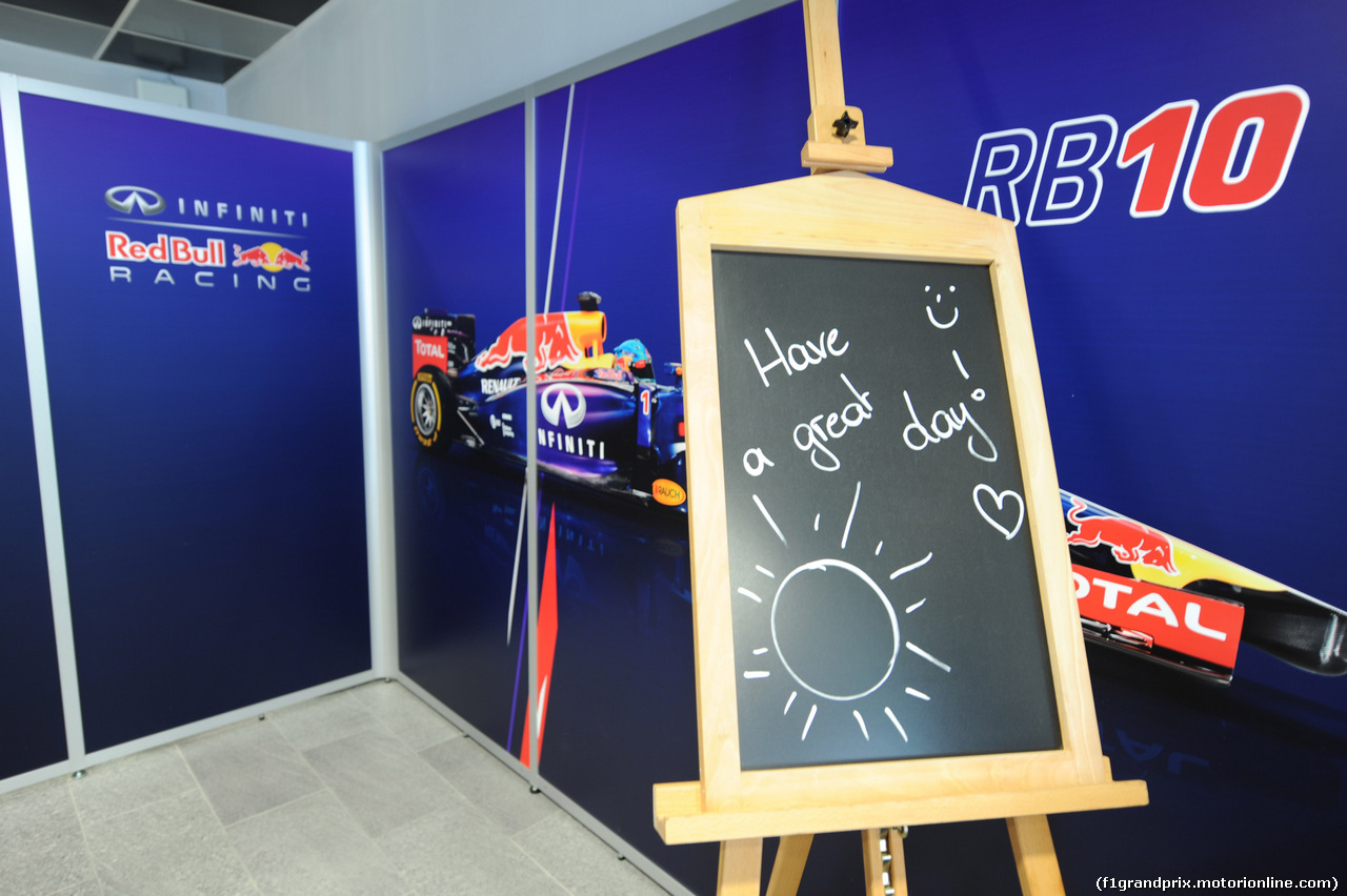 GP RUSSIA, 11.10.2014- Atmosphere of redbull hospitality