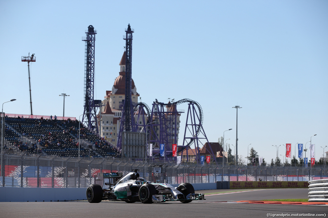 GP RUSSIA, 11.10.2014- Prove Libere 3, Lewis Hamilton (GBR) Mercedes AMG F1 W05