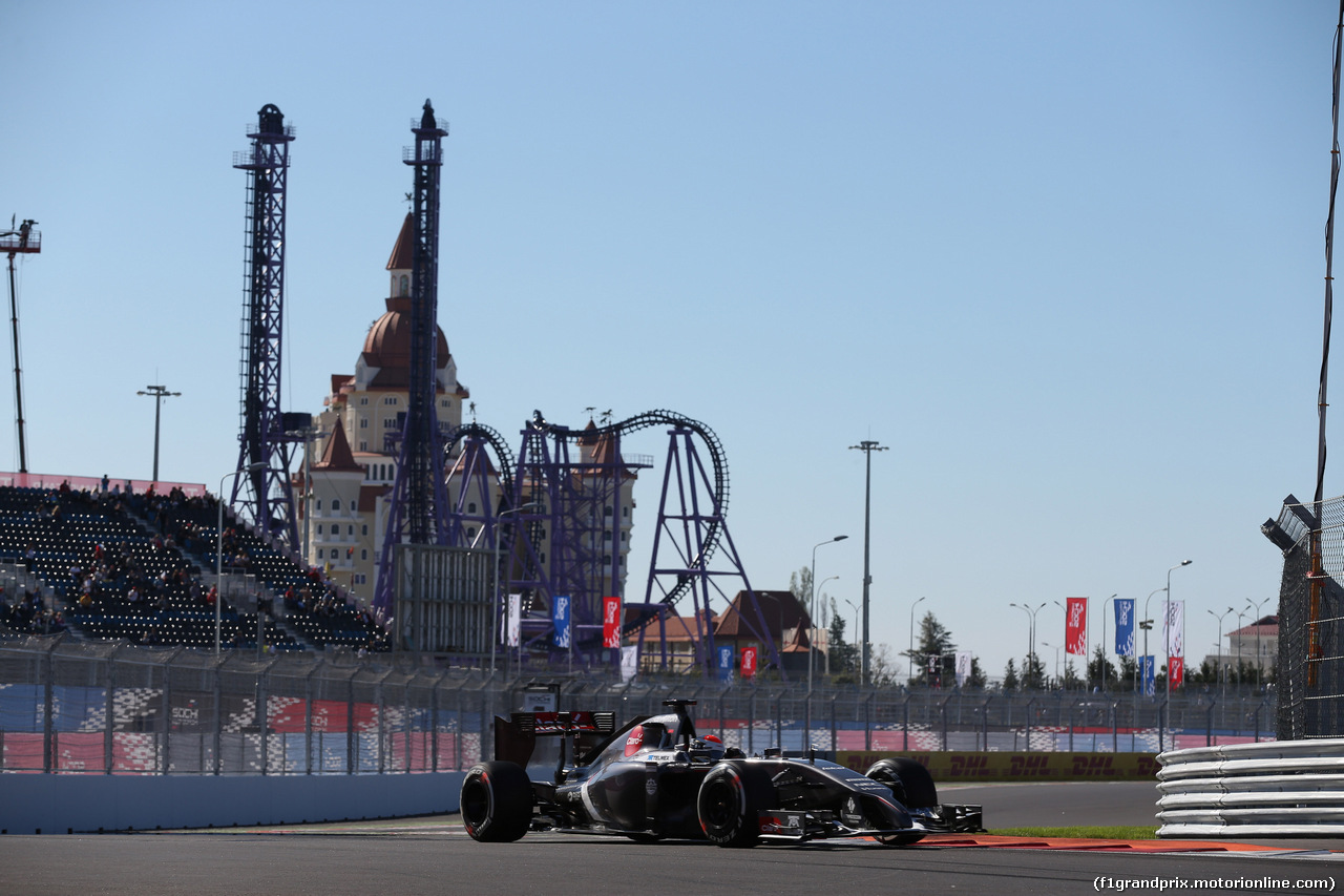 GP RUSSIA, 11.10.2014- Prove Libere 3, Adrian Sutil (GER) Sauber F1 Team C33