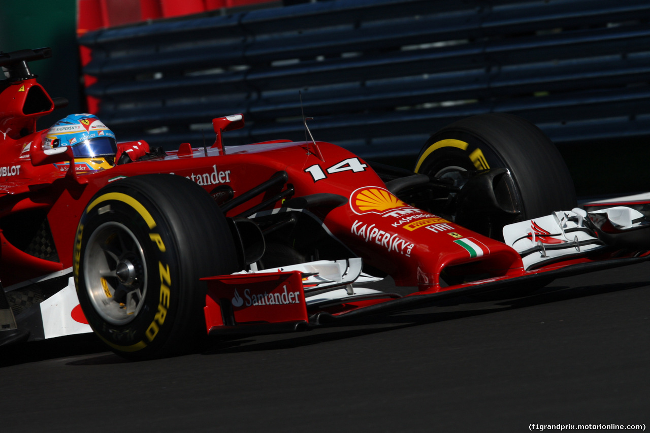 GP RUSSIA, 11.10.2014- Prove Libere 3, Fernando Alonso (ESP) Ferrari F14T