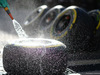 GP RUSSIA, 11.10.2014- mechanic is washing tires