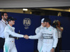 GP RUSSIA, 11.10.2014- Qualifiche, Lewis Hamilton (GBR) Mercedes AMG F1 W05 shacking hand to Nico Rosberg (GER) Mercedes AMG F1 W05