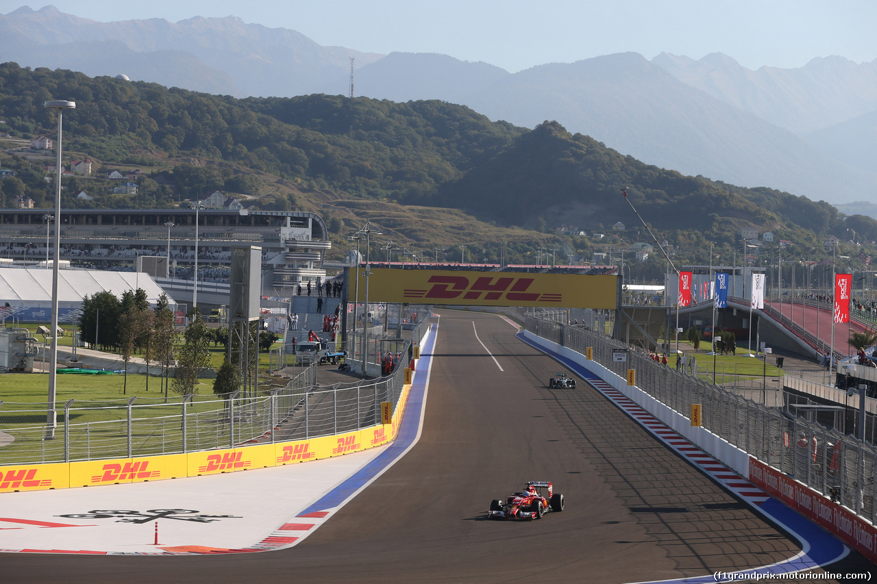 GP RUSSIA, 10.10.2015- Prove Libere 1, Fernando Alonso (ESP) Ferrari F14T