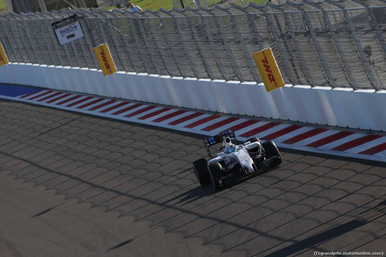 GP RUSSIA, 10.10.2015- Prove Libere 1, Felipe Massa (BRA) Williams F1 Team FW36