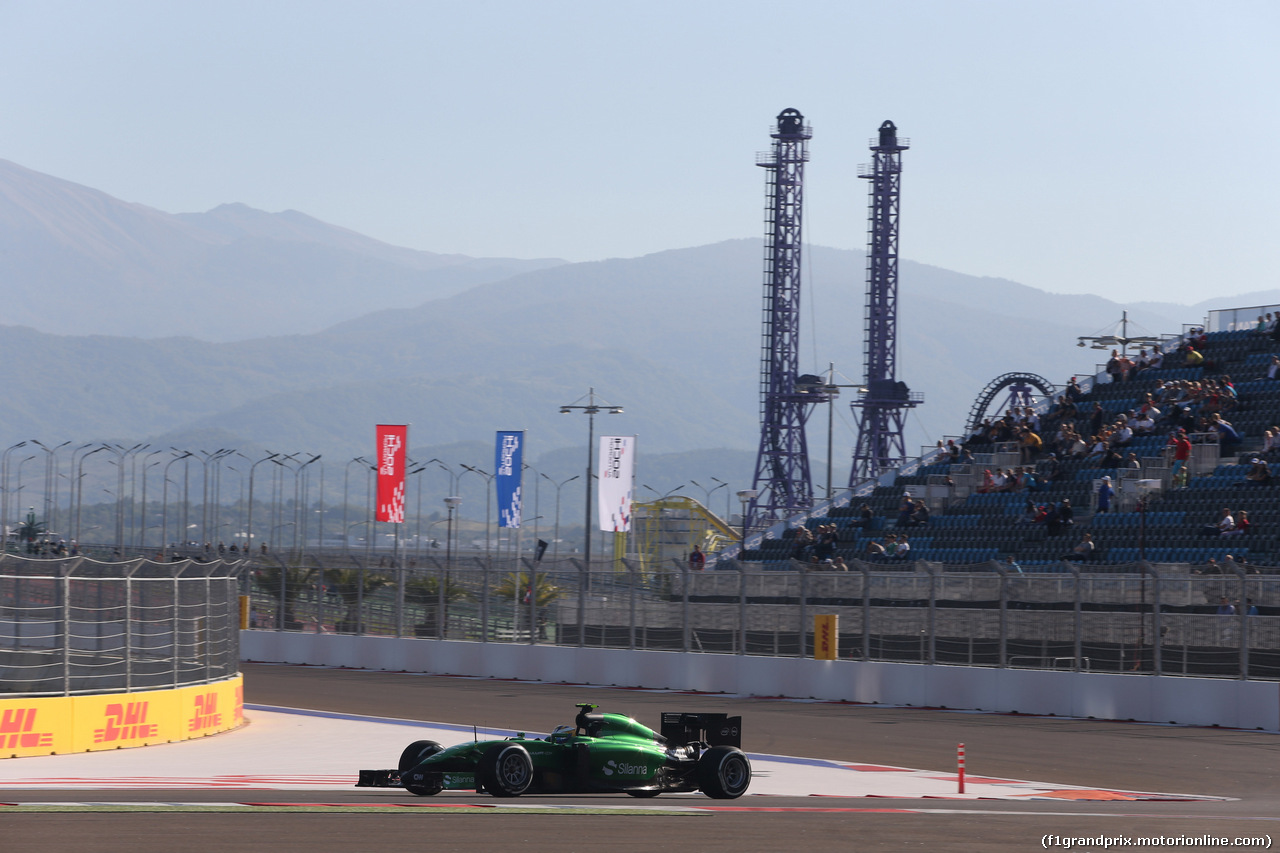 GP RUSSIA, 10.10.2015- Prove Libere 1, Marcus Ericsson (SWE) Caterham F1 Team CT-04