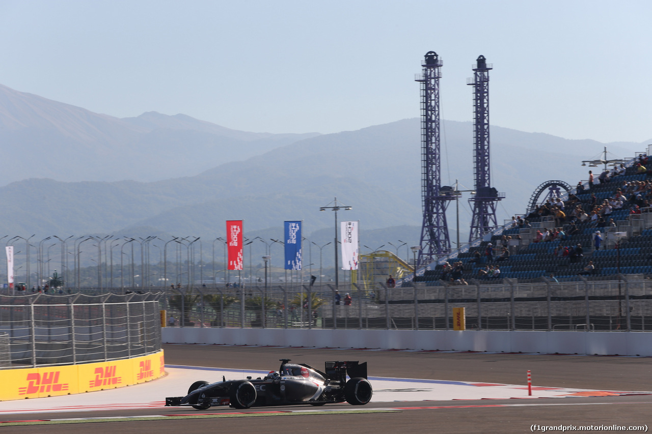 GP RUSSIA, 10.10.2015- Prove Libere 1, Adrian Sutil (GER) Sauber F1 Team C33