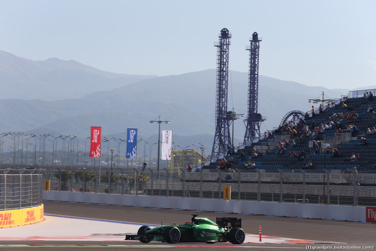GP RUSSIA, 10.10.2015- Prove Libere 1, Roberto Merhi (ESP) Caterham F1 Team Test Driver