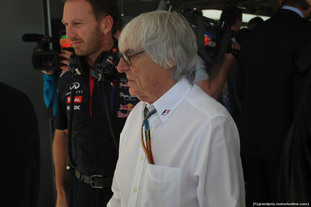 GP RUSSIA, 10.10.2015- Prove Libere 1, Bernie Ecclestone (GBR), President e CEO of Formula One Management