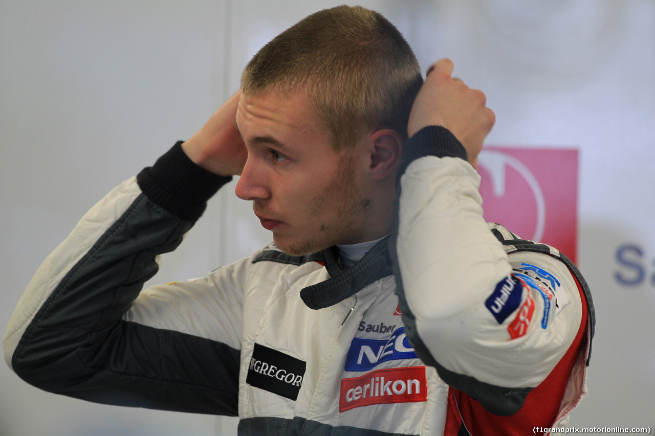 GP RUSSIA, 10.10.2015- Prove Libere 1, Sergey Sirotkin  (RUS) Sauber