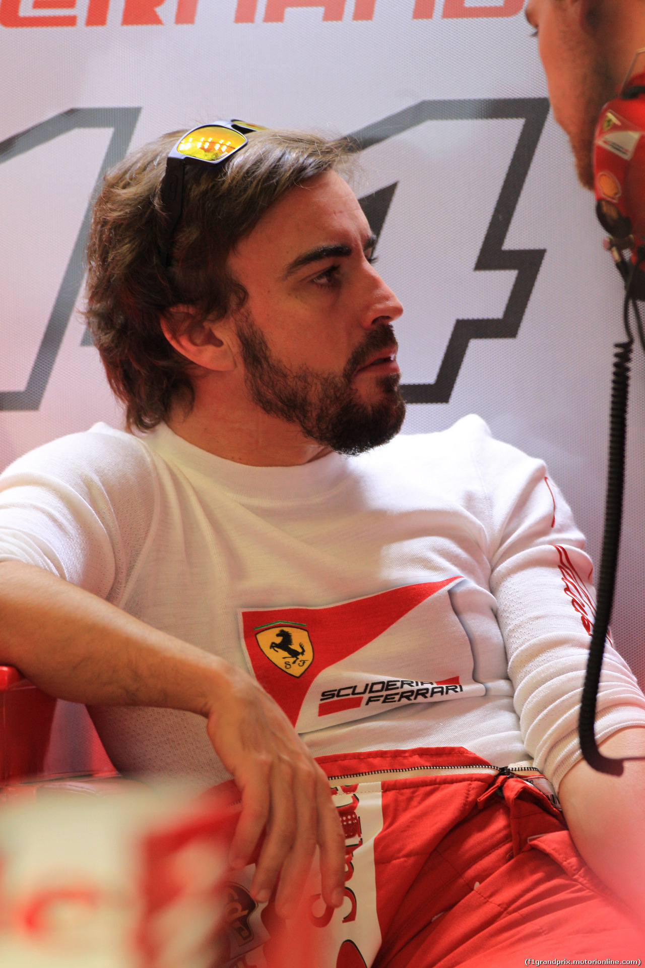 GP RUSSIA, 10.10.2015- Prove Libere 1, Fernando Alonso (ESP) Ferrari F14T