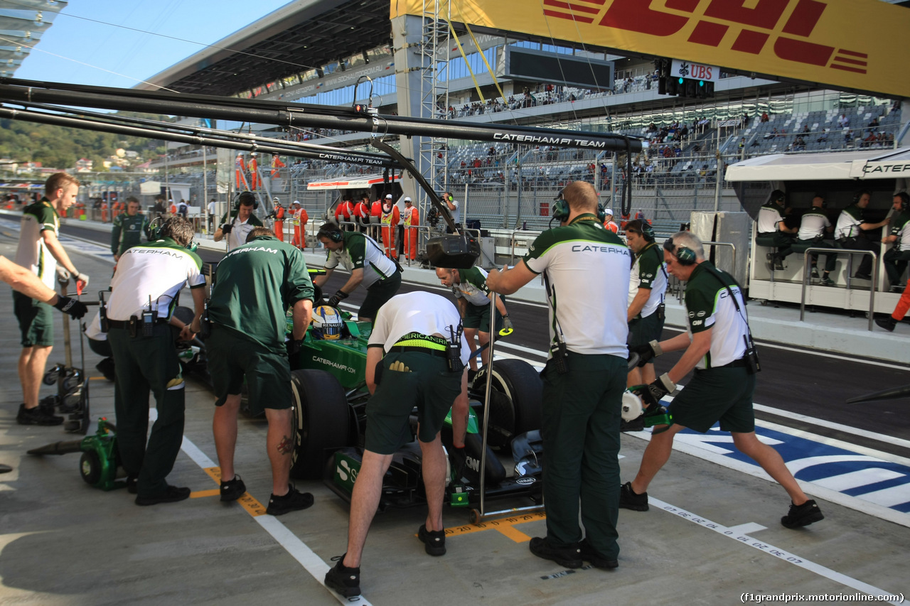 GP RUSSIA, 10.10.2015- Prove Libere 1, Marcus Ericsson (SWE) Caterham F1 Team CT-04