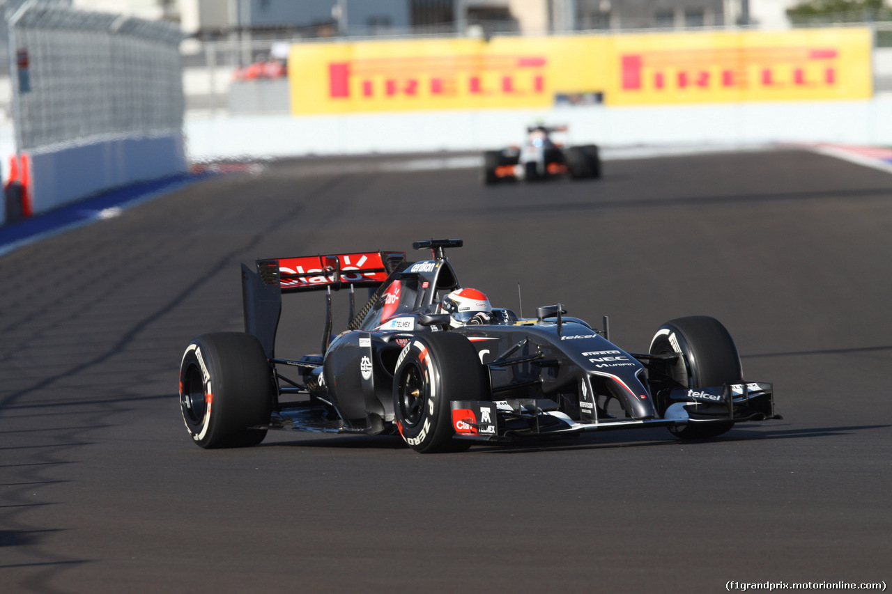 GP RUSSIA, 10.10.2015- Prove Libere 1, Adrian Sutil (GER) Sauber F1 Team C33