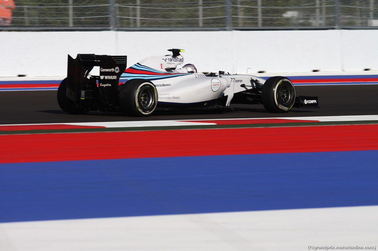 GP RUSSIA, 10.10.2015- Prove Libere 1, Valtteri Bottas (FIN) Williams F1 Team FW36