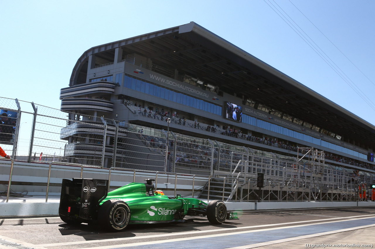 GP RUSSIA, 10.10.2015- Prove Libere 1, Roberto Merhi (ESP) Caterham F1 Team Test Driver