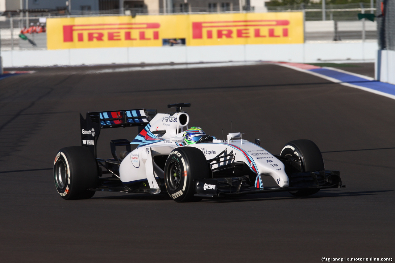 GP RUSSIA, 10.10.2015- Prove Libere 1, Felipe Massa (BRA) Williams F1 Team FW36