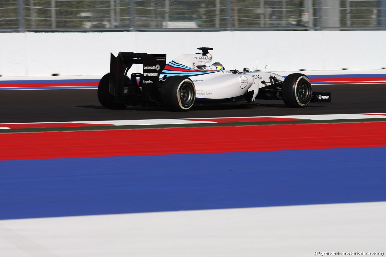 GP RUSSIA, 10.10.2015- Prove Libere 1, Felipe Massa (BRA) Williams F1 Team FW36