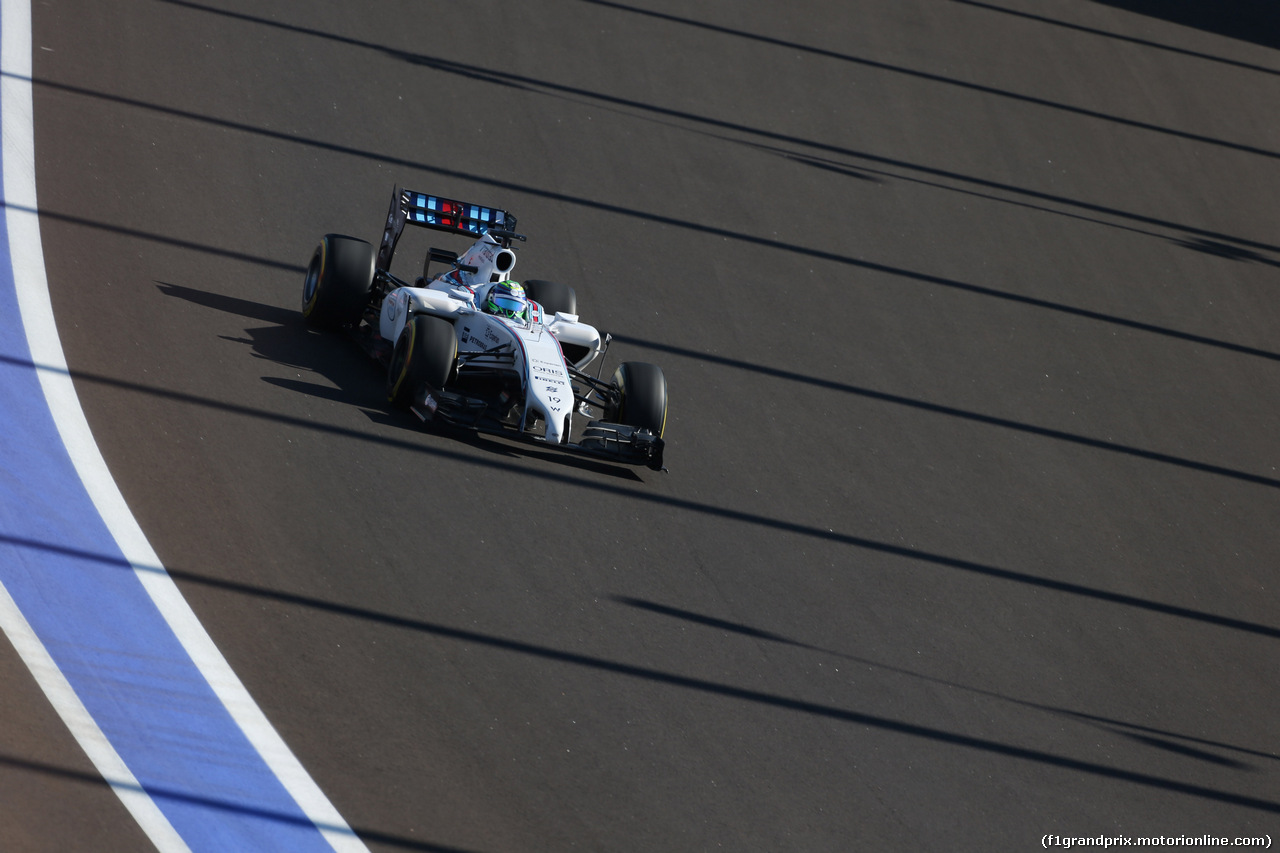GP RUSSIA, 10.10.2015- Prove Libere 2, Felipe Massa (BRA) Williams F1 Team FW36