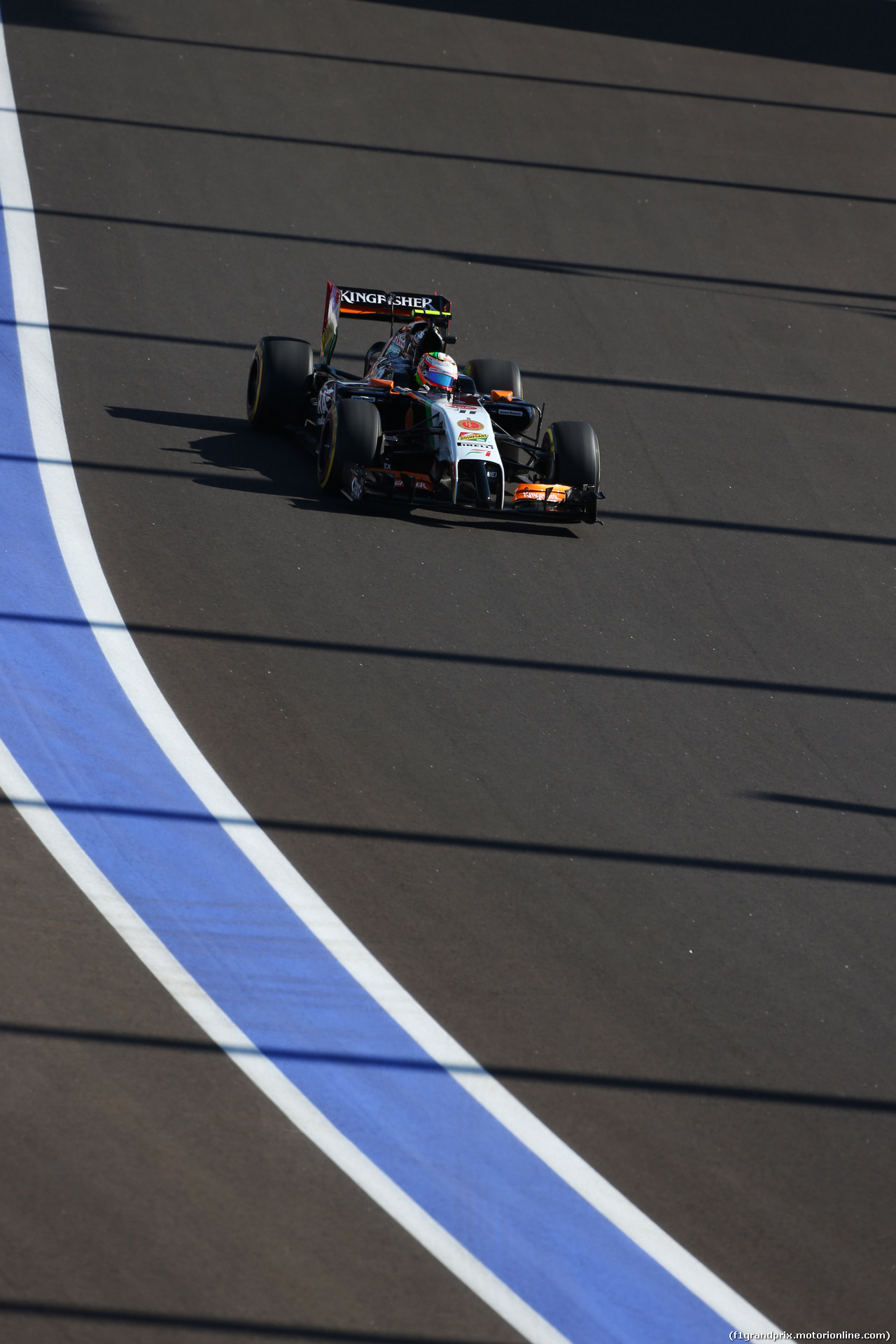 GP RUSSIA, 10.10.2015- Prove Libere 2, Sergio Perez (MEX) Sahara Force India F1 Team VJM07