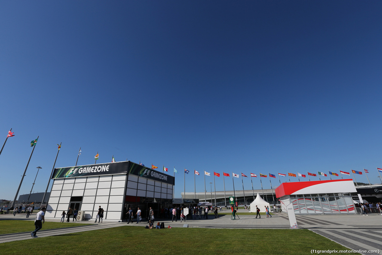 GP RUSSIA, 10.10.2015- Prove Libere 2, View of sochi circuit