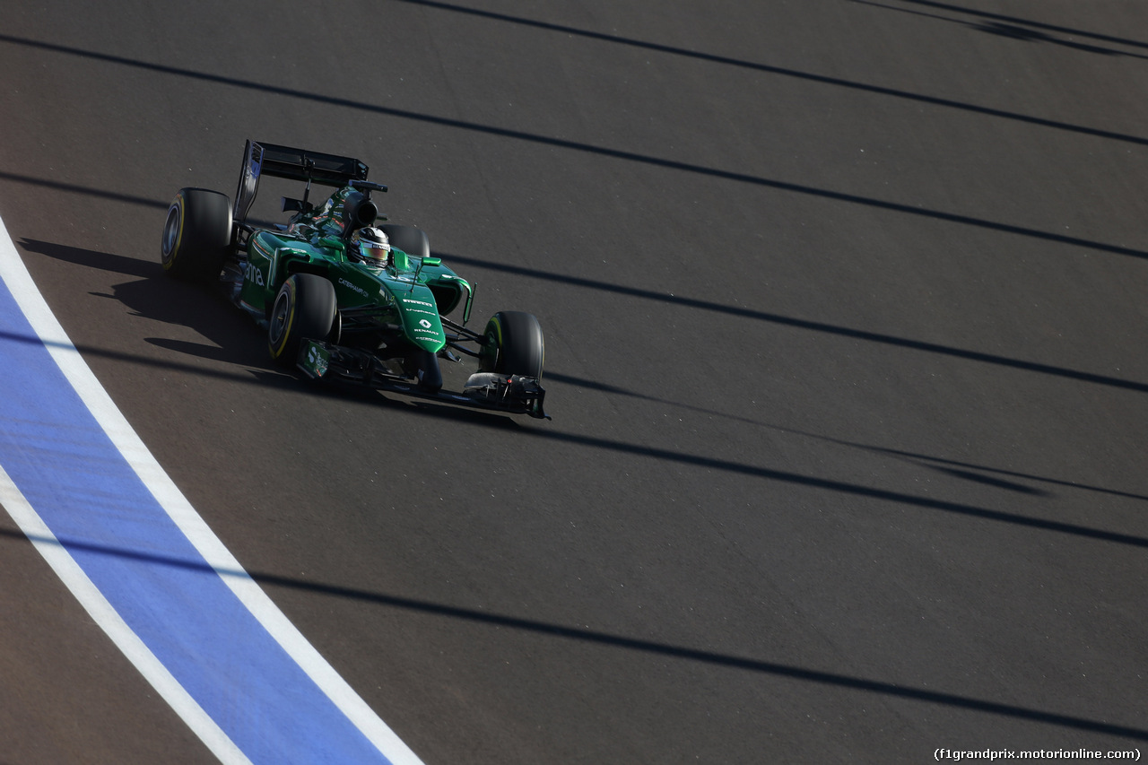 GP RUSSIA, 10.10.2015- Prove Libere 2, Kamui Kobayashi (JPN) Caterham F1 Team CT05