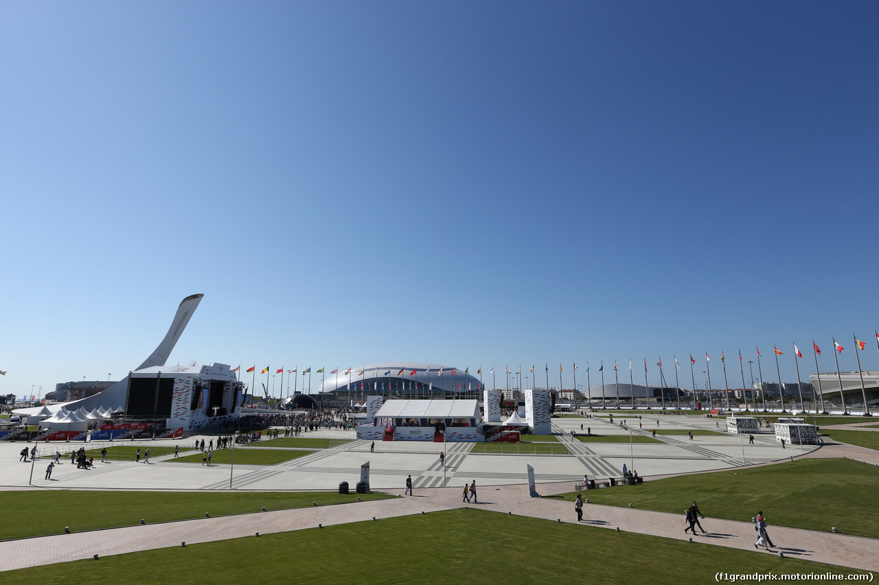 GP RUSSIA, 10.10.2015- Prove Libere 2, View of sochi circuit