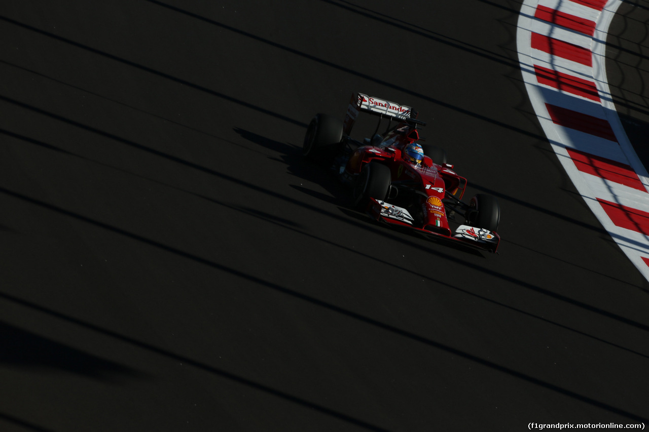GP RUSSIA, 10.10.2015- Prove Libere 2, Fernando Alonso (ESP) Ferrari F14T