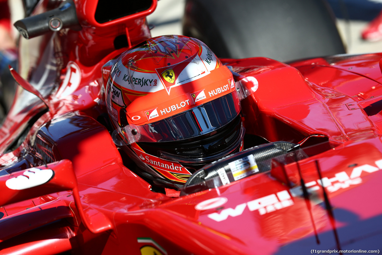 GP RUSSIA, 10.10.2015- Prove Libere 2, Kimi Raikkonen (FIN) Ferrari F14T