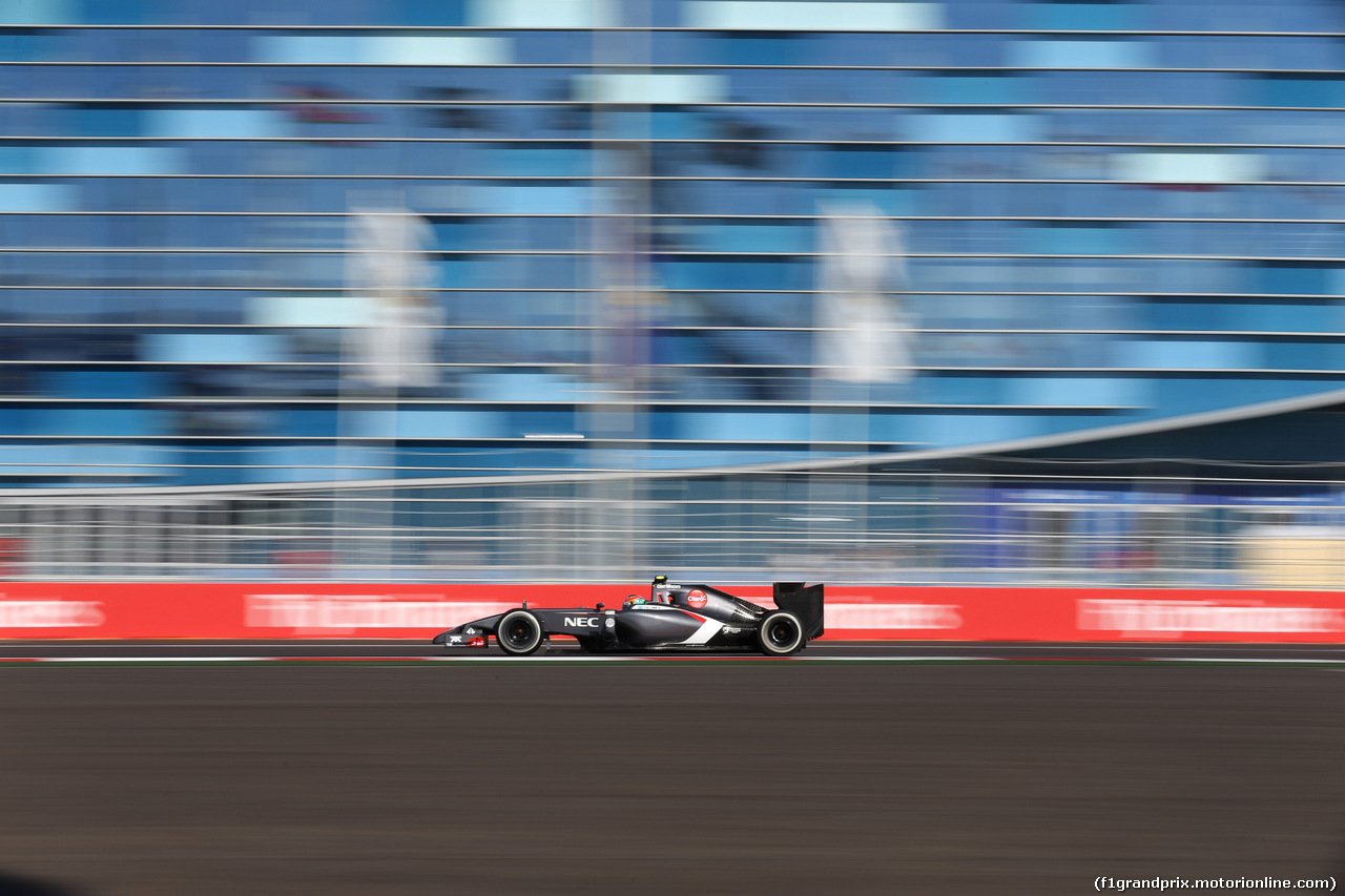 GP RUSSIA, 10.10.2015- Prove Libere 2, Esteban Gutierrez (MEX) Sauber F1 Team C33