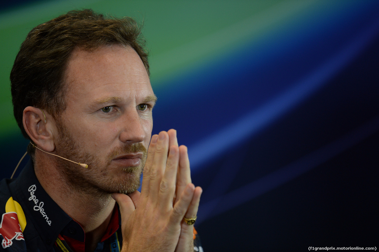 GP RUSSIA, 10.10.2015- Prove Libere 2, Venerdi' Press Conference: Christian Horner (GBR), Red Bull Racing, Sporting Director