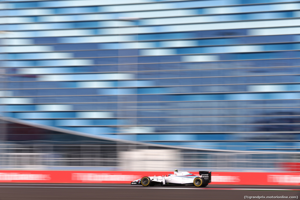 GP RUSSIA, 10.10.2015- Prove Libere 2, Valtteri Bottas (FIN) Williams F1 Team FW36