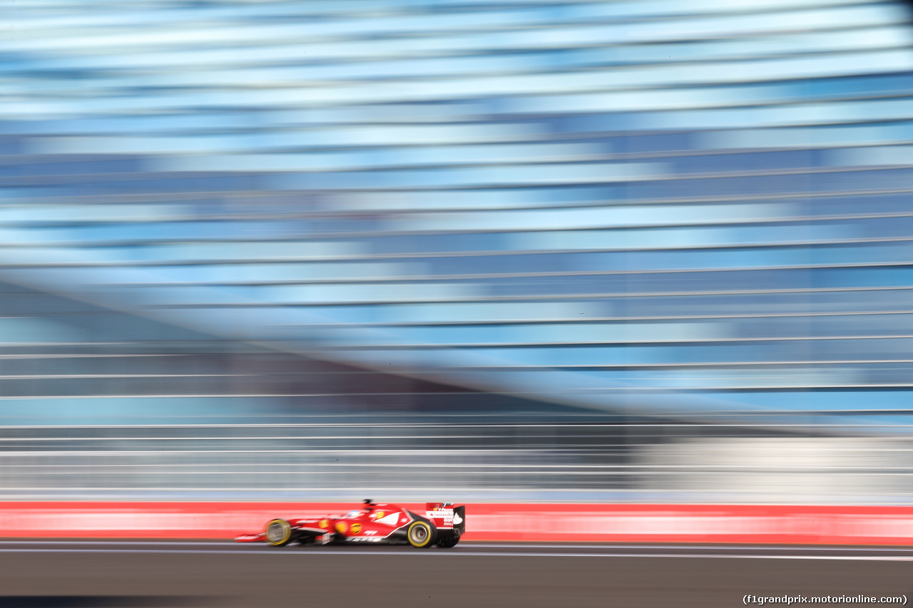 GP RUSSIA, 10.10.2015- Prove Libere 2, Fernando Alonso (ESP) Ferrari F14T