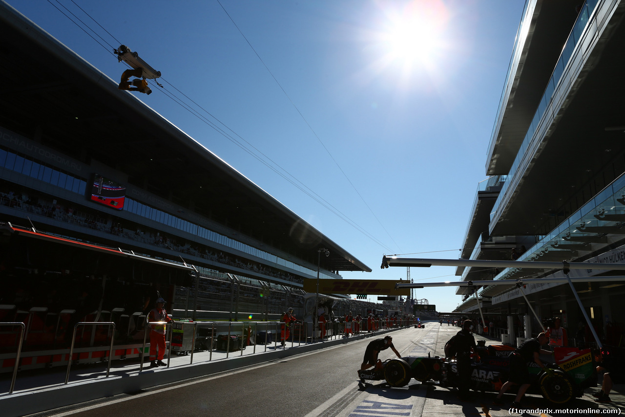 GP RUSSIA, 10.10.2015- Prove Libere 2, Nico Hulkenberg (GER) Sahara Force India VJM07