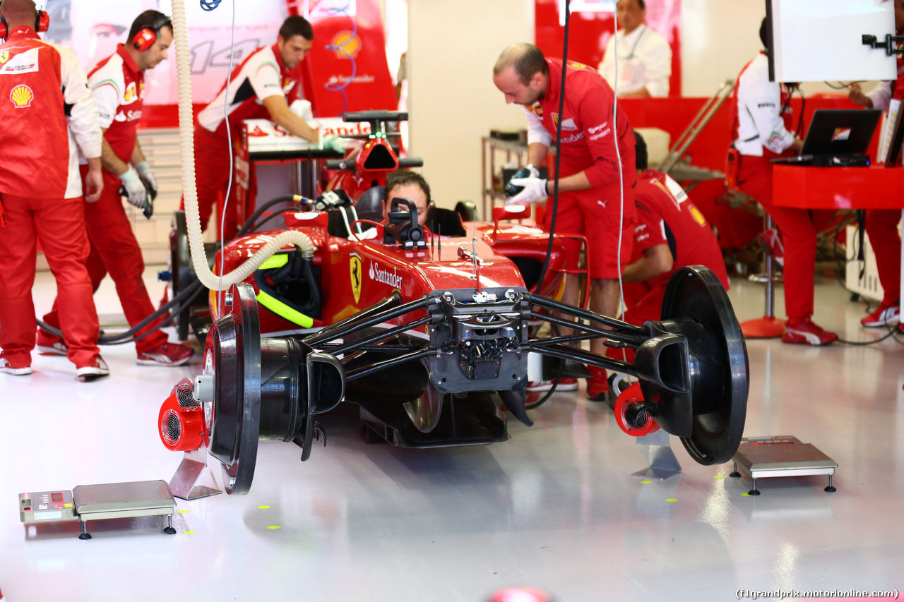 GP RUSSIA, 10.10.2015- Prove Libere 2, Ferrari F14T